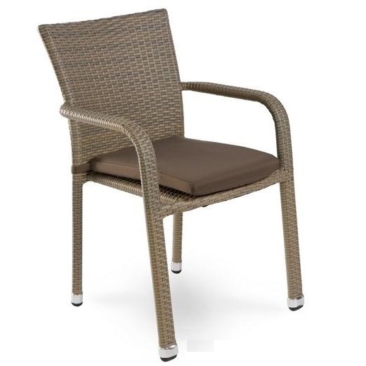 Стул Rottan chair beige Бежево-серый Стул Rottan chair beige Бежево-серый в Тюмени | Loft Concept