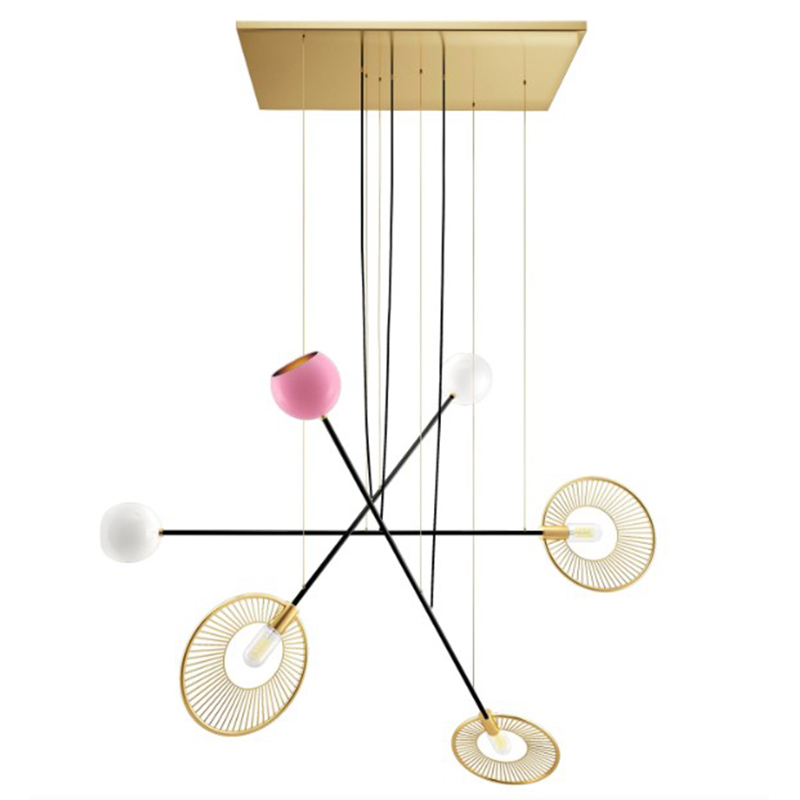 Дизайнерская Люстра Melrose Suspension Lamp Brass Aluminum Lacquered Мульти Дизайнерская Люстра Melrose Suspension Lamp Brass Aluminum Lacquered Мульти в Тюмени | Loft Concept