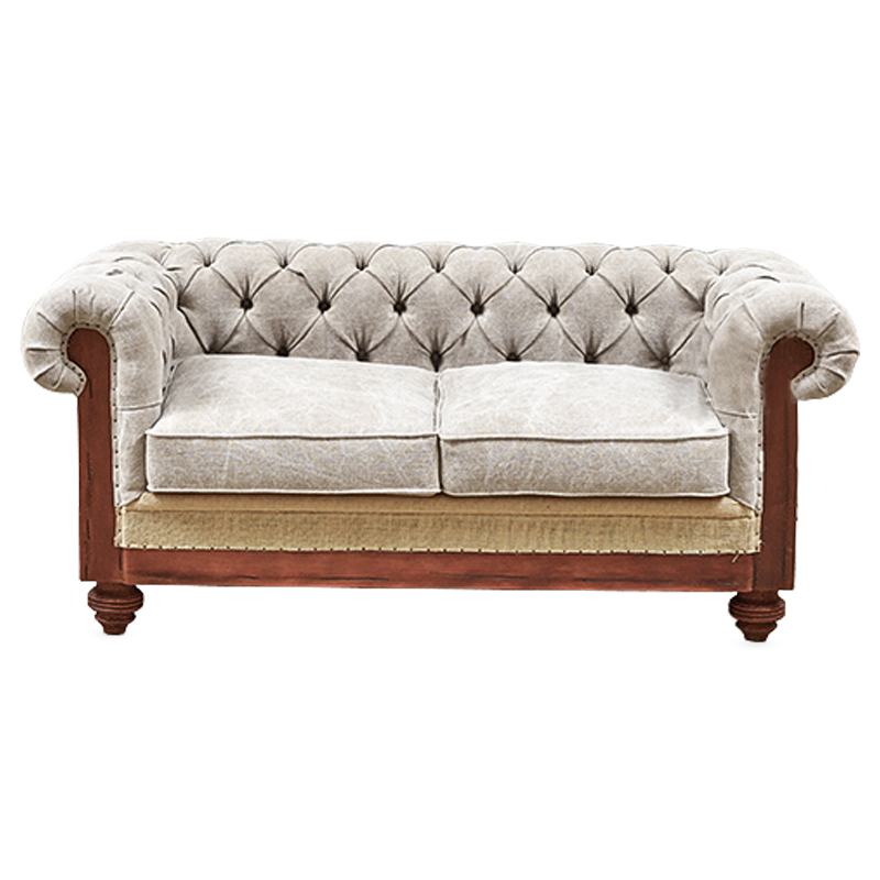 Диван Deconstructed Chesterfield Sofa double Ivory Коричневый Бежево-серый Диван Deconstructed Chesterfield Sofa double Ivory Коричневый Бежево-серый в Тюмени | Loft Concept