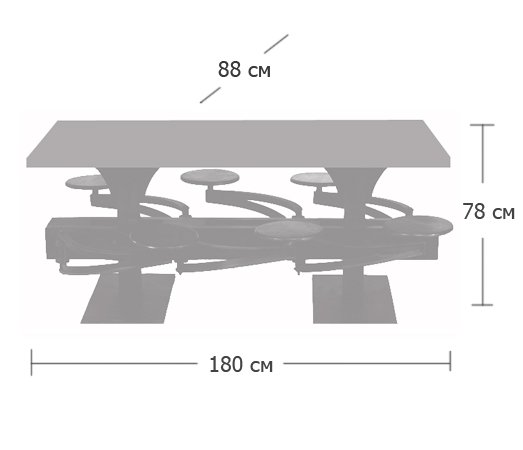 Обеденный стол Perrin Communal Table Loft Обеденный стол Perrin Communal Table Loft в Тюмени