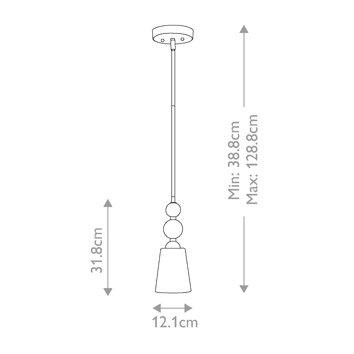 Подвесной светильник с матовым стеклянным коническим плафоном в современном стиле Hinkley в Тюмени