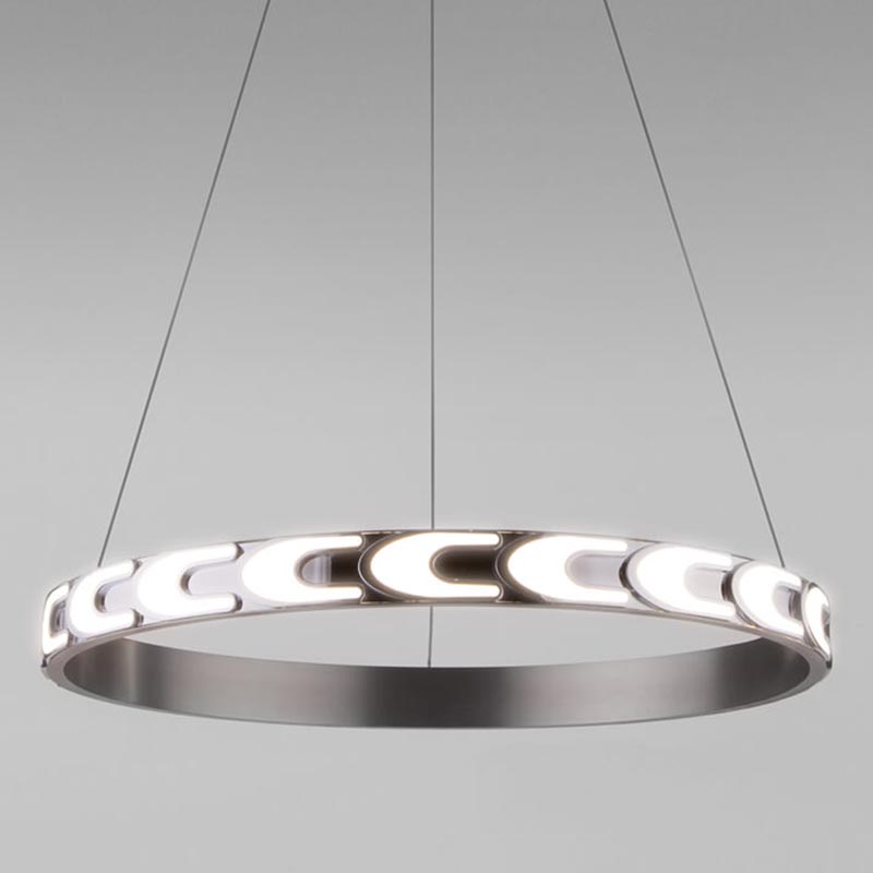 Люстра Maoris Ring Horizontal Chandelier D60 Никель Сатин Люстра Maoris Ring Horizontal Chandelier D60 Никель Сатин в Тюмени | Loft Concept