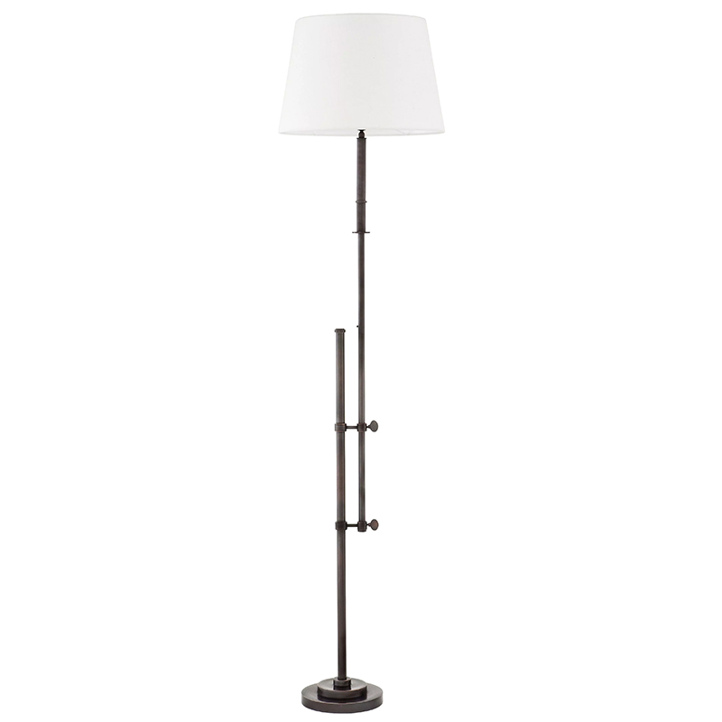 Торшер Eichholtz Floor Lamp Gordini Bronze Белый Темная бронза Торшер Eichholtz Floor Lamp Gordini Bronze Белый Темная бронза в Тюмени | Loft Concept