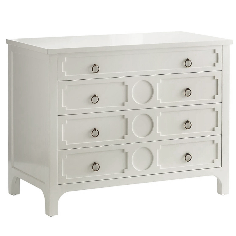 Комод с 4-мя ящиками Lawrence chest of drawers White Белый Белый Комод с 4-мя ящиками Lawrence chest of drawers White Белый Белый в Тюмени | Loft Concept