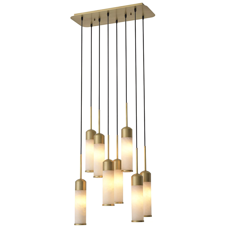 Люстра Eichholtz Chandelier Eos Латунь Бежевый Белый Люстра Eichholtz Chandelier Eos Латунь Бежевый Белый в Тюмени | Loft Concept