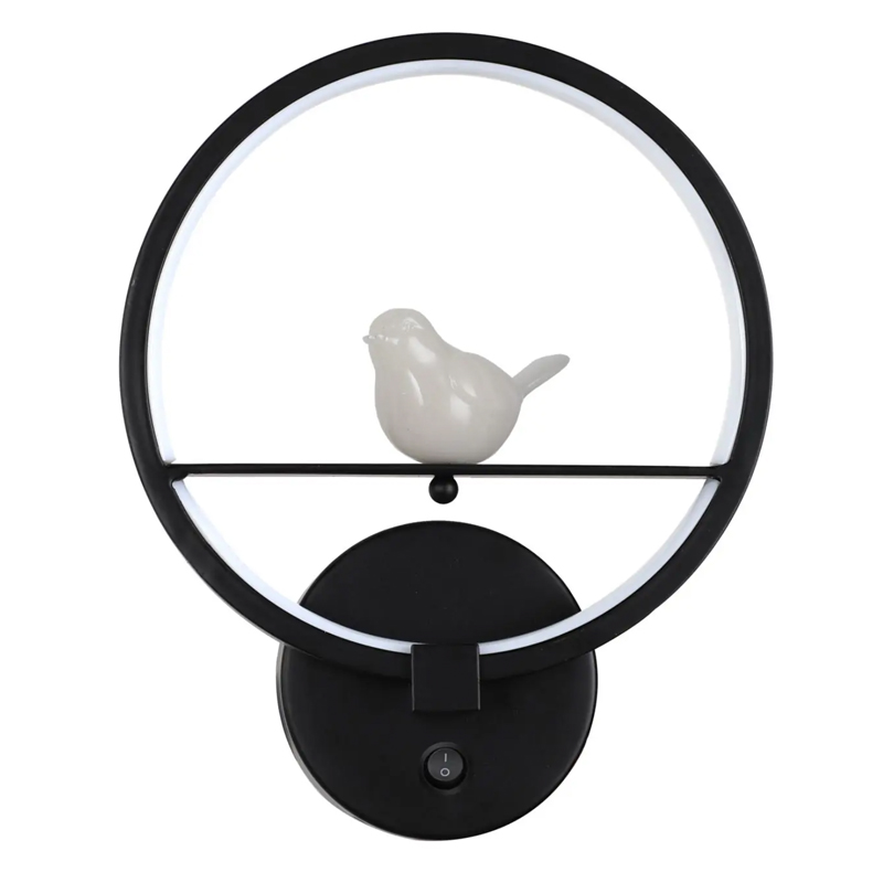 Бра Bird Ring Sconce black Черный Бра Bird Ring Sconce black Черный в Тюмени | Loft Concept