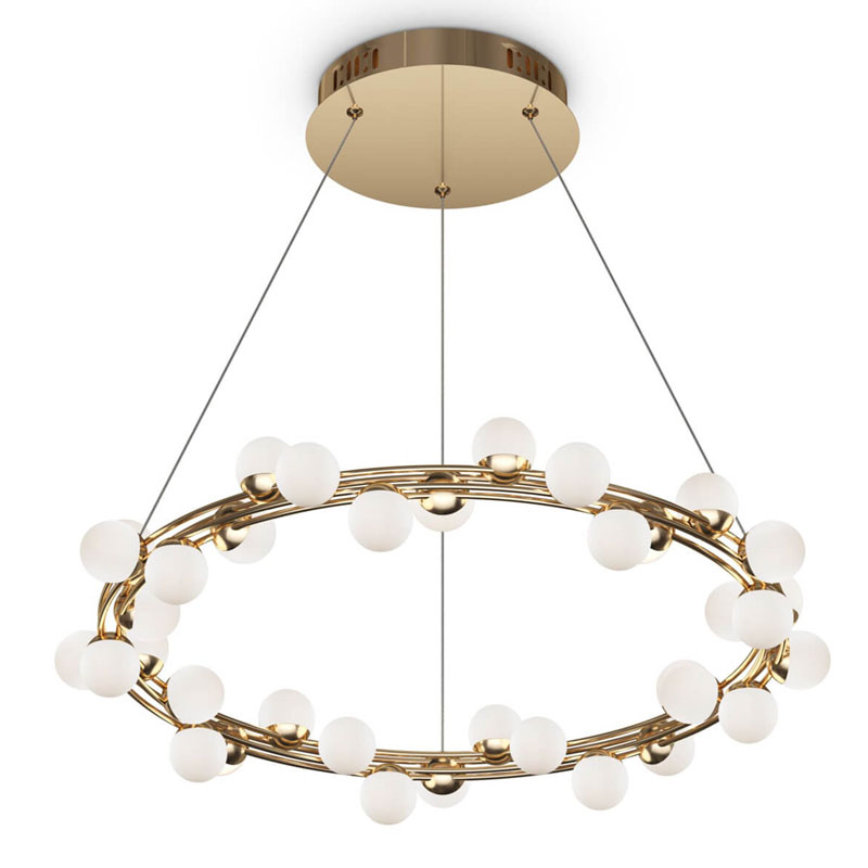 Люстра Berries Chandelier 60 Золотой Белый Люстра Berries Chandelier 60 Золотой Белый в Тюмени | Loft Concept