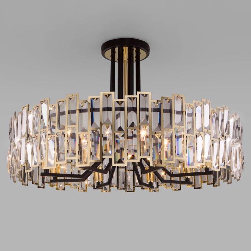 Потолочная люстра Darkness Chandelier gold 71 Черный Прозрачный (Transparent) Золотой Потолочная люстра Darkness Chandelier gold 71 Черный Прозрачный (Transparent) Золотой в Тюмени | Loft Concept
