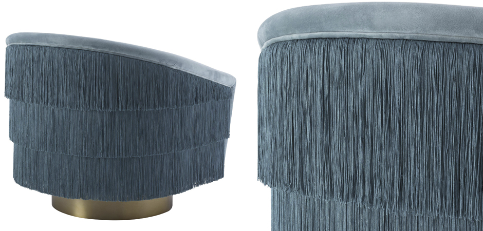 Кресло Eichholtz Swivel Chair Le Vante blue Кресло Eichholtz Swivel Chair Le Vante blue - Loft-Concept в Тюмени