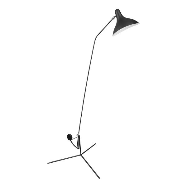 Торшер Lampara Tripod Floor Lamp Черный Хром Белый Торшер Lampara Tripod Floor Lamp Черный Хром Белый в Тюмени | Loft Concept