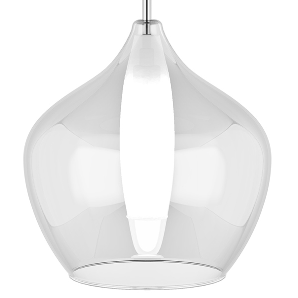 Подвесной светильник Candiano Transparent One II Прозрачный Хром Подвесной светильник Candiano Transparent One II Прозрачный Хром в Тюмени | Loft Concept
