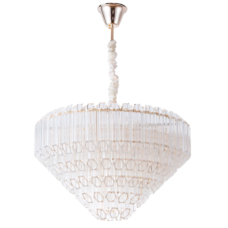 Люстра Hexagon Tube Light Crystal Chandelier Прозрачный Люстра Hexagon Tube Light Crystal Chandelier Прозрачный в Тюмени | Loft Concept