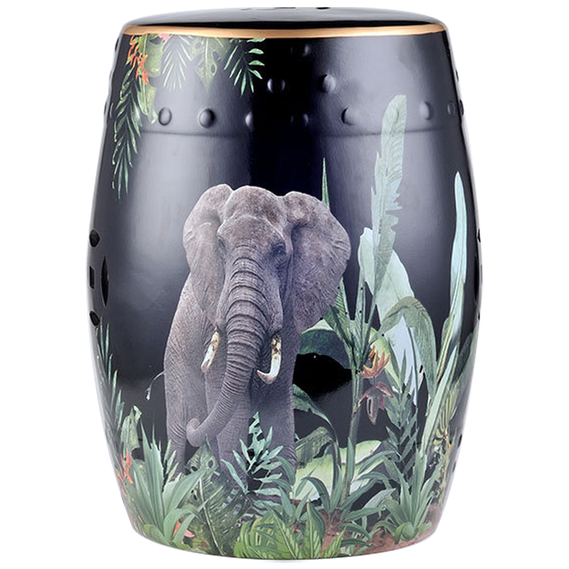 Керамический табурет Elephant Tropical Animal Ceramic Stool Black Черный Зеленый Серый Керамический табурет Elephant Tropical Animal Ceramic Stool Black Черный Зеленый Серый в Тюмени | Loft Concept
