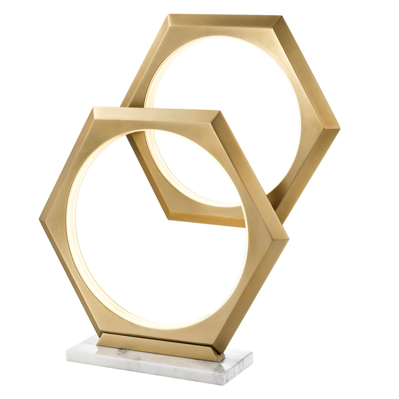 Настольная лампа Eichholtz Table Lamp Hexum Латунь Античная полированная Белый Мрамор Bianco Настольная лампа Eichholtz Table Lamp Hexum Латунь Античная полированная Белый Мрамор Bianco в Тюмени | Loft Concept