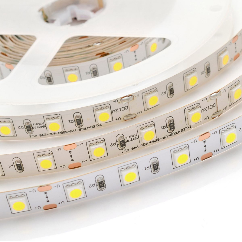 Комплект светодиодной ленты 14,4W/m 60LED/m 5050SMD холодный белый 1M Белый Комплект светодиодной ленты 14,4W/m 60LED/m 5050SMD холодный белый 1M Белый в Тюмени | Loft Concept