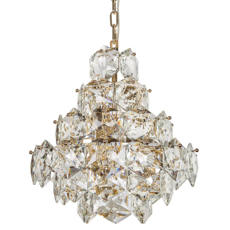 Люстра Tiers Crystal Light Chandelier Gold 45 Золотой Прозрачное Стекло Люстра Tiers Crystal Light Chandelier Gold 45 Золотой Прозрачное Стекло в Тюмени | Loft Concept