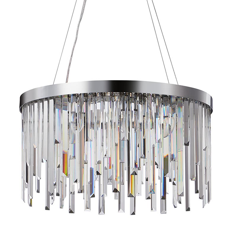 Люстра Bennett Chandelier chrome 60 Хром Прозрачный Люстра Bennett Chandelier chrome 60 Хром Прозрачный в Тюмени | Loft Concept