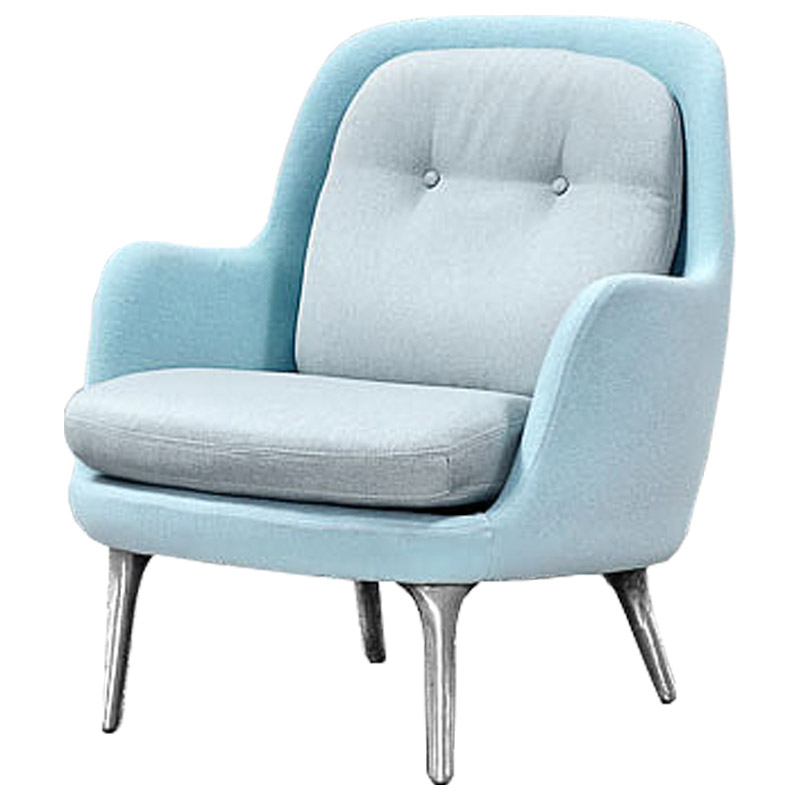 Кресло Bento Chair II Голубой пастельный Серебряный Кресло Bento Chair II Голубой пастельный Серебряный в Тюмени | Loft Concept