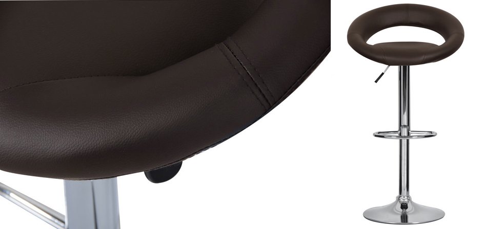 Барный стул Ring Dark Brown Барный стул Ring Dark Brown - Loft-Concept в Тюмени