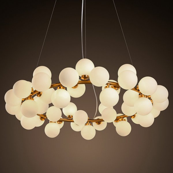 Люстра Milk Bubble Round Chandelier Люстра Milk Bubble Round Chandelier в Тюмени | Loft Concept