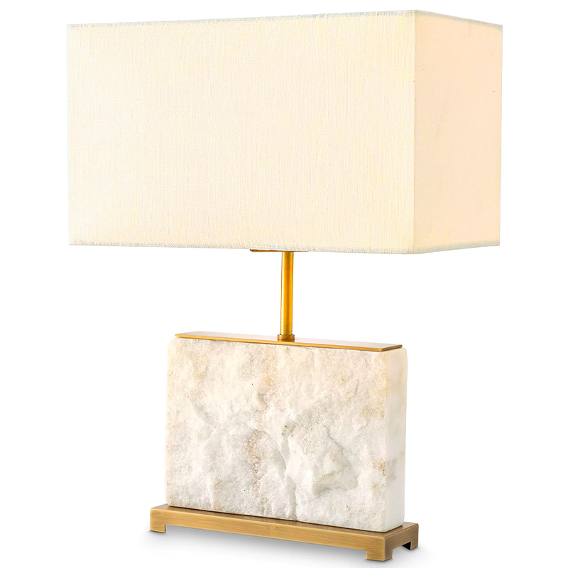 Настольная лампа Eichholtz Table Lamp Newton S Marble Белый Мрамор Bianco Латунь Кремовый Настольная лампа Eichholtz Table Lamp Newton S Marble Белый Мрамор Bianco Латунь Кремовый в Тюмени | Loft Concept