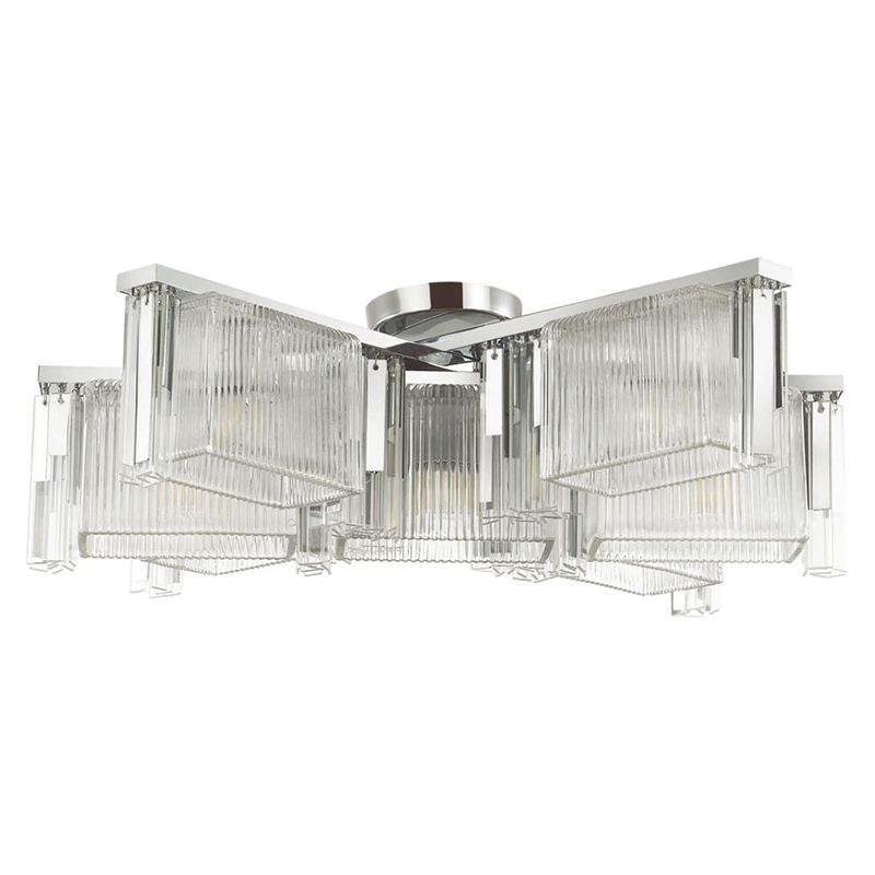 Люстра Madelen Chrome Chandelier 7 Хром Прозрачный (Transparent) Люстра Madelen Chrome Chandelier 7 Хром Прозрачный (Transparent) в Тюмени | Loft Concept