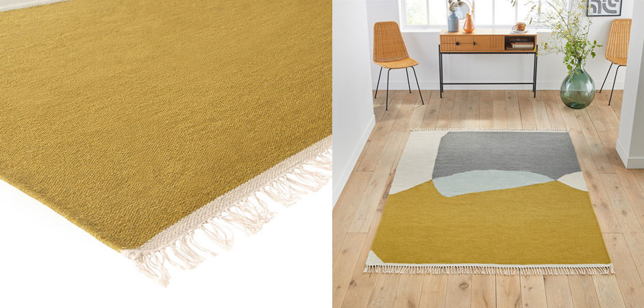 Ковер Сarpet with Fringe шерсть и хлопок Ковер Сarpet with Fringe шерсть и хлопок - Loft-Concept в Тюмени