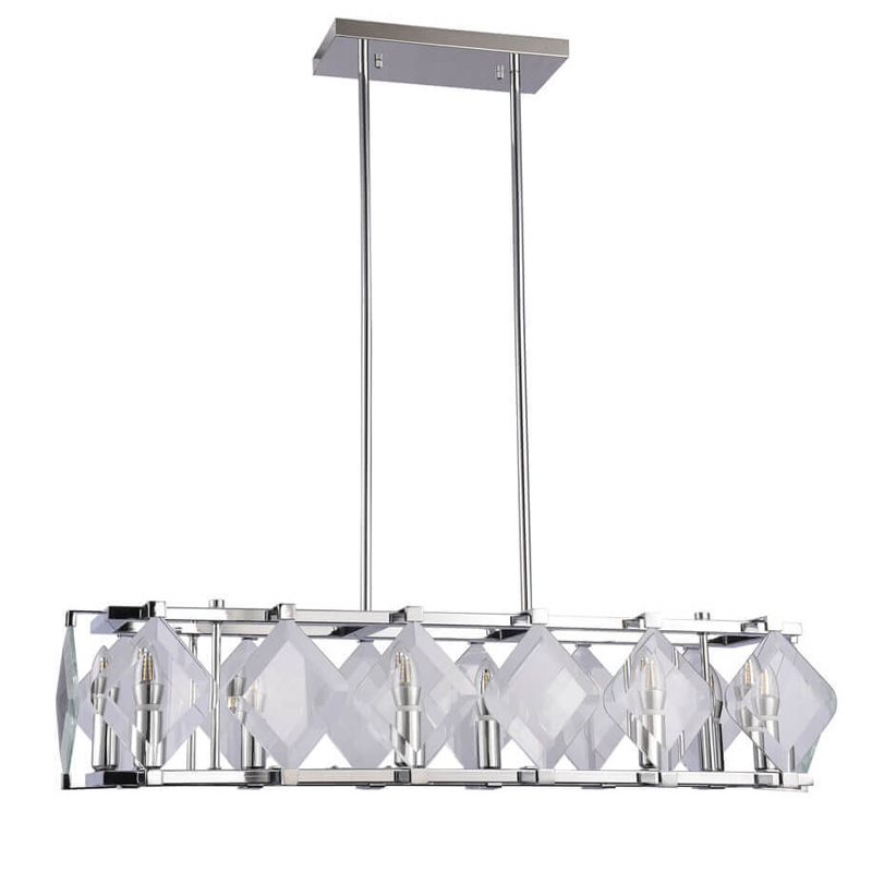 Люстра Glass Rhombus Lighting Хром Люстра Glass Rhombus Lighting Хром в Тюмени | Loft Concept
