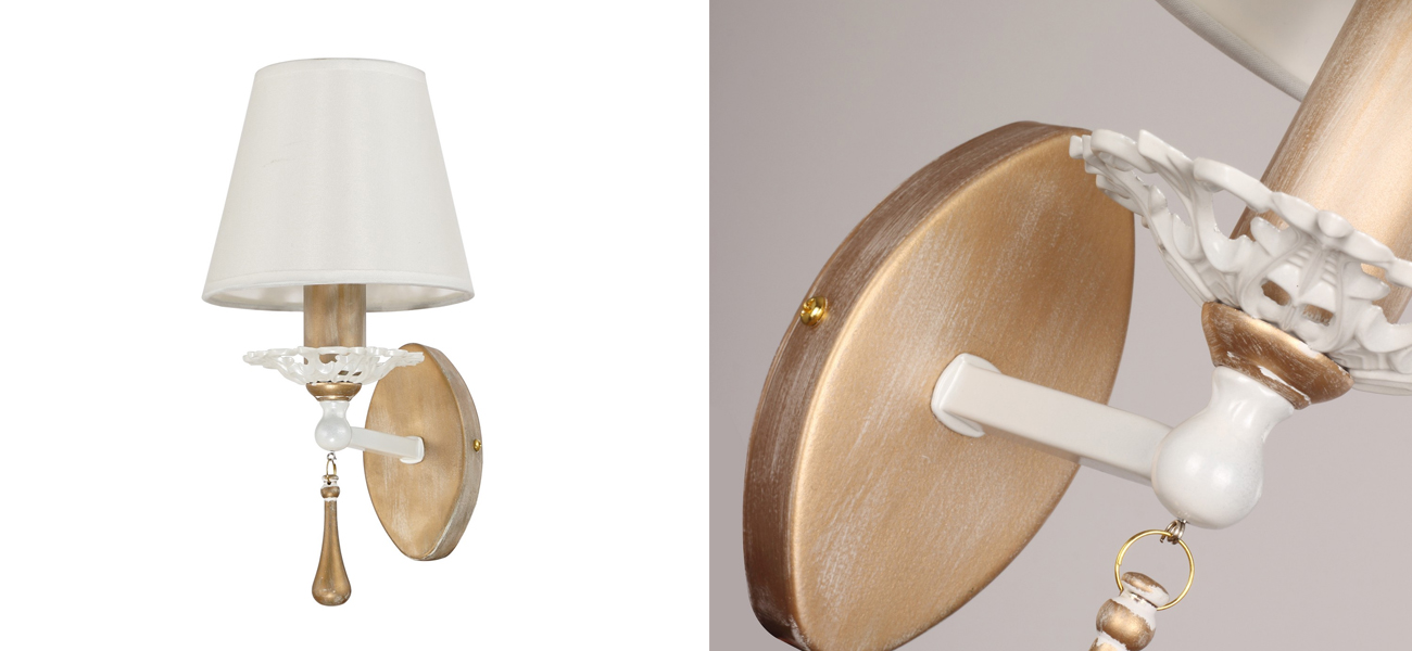 Бра цвета  античное золото BATISTE - фото