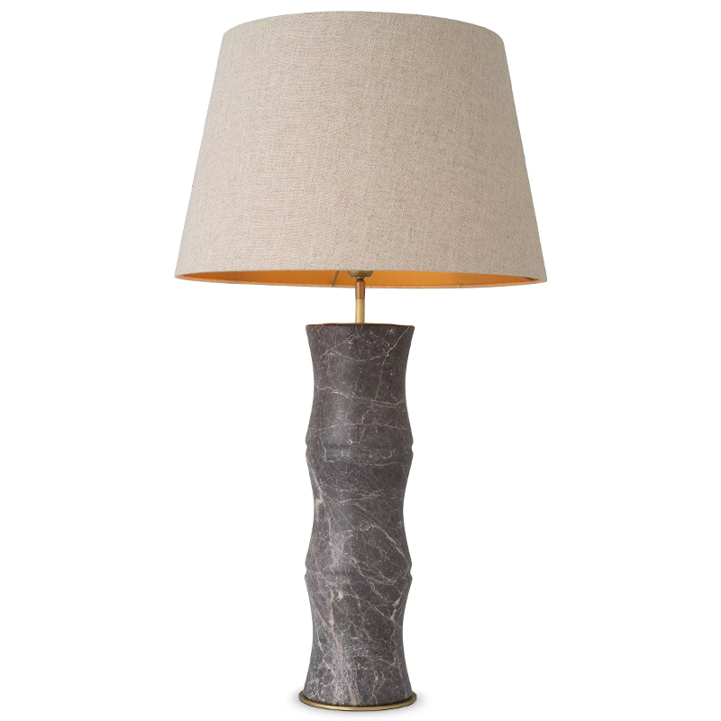 Настольная лампа Eichholtz Table Lamp Bonny Grey Бежево-серый Серый Латунь Настольная лампа Eichholtz Table Lamp Bonny Grey Бежево-серый Серый Латунь в Тюмени | Loft Concept