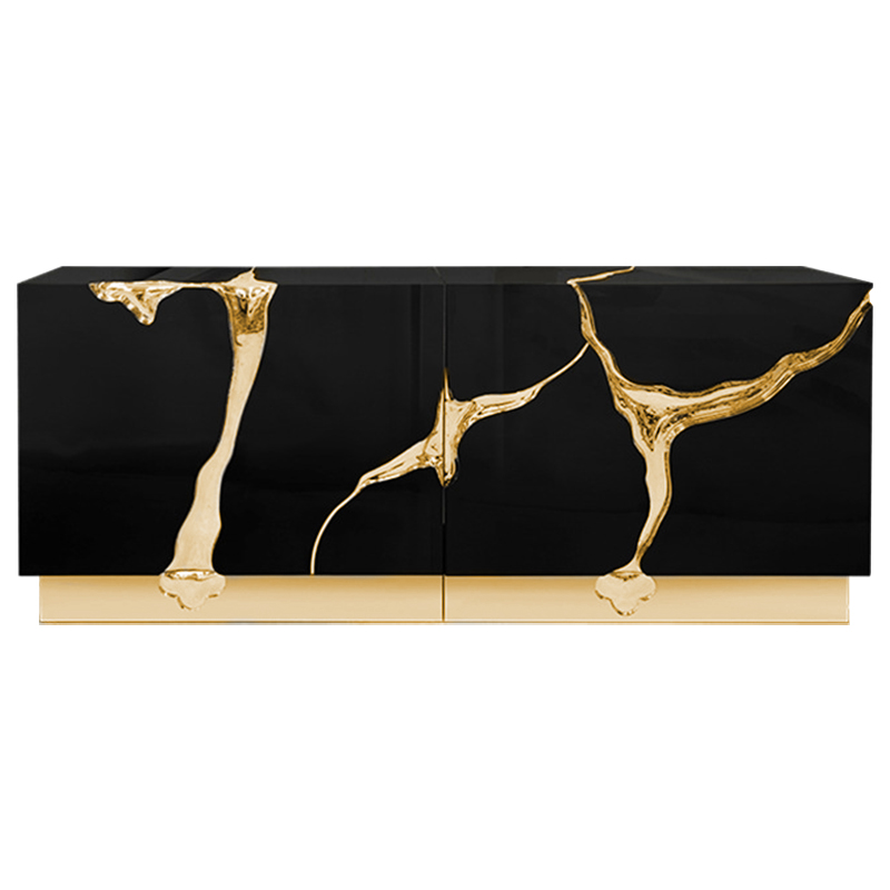 Буфет Modern Contemporary Lapiaz Sideboard Boca do Lobo Черный Золотой Черный Буфет Modern Contemporary Lapiaz Sideboard Boca do Lobo Черный Золотой Черный в Тюмени | Loft Concept