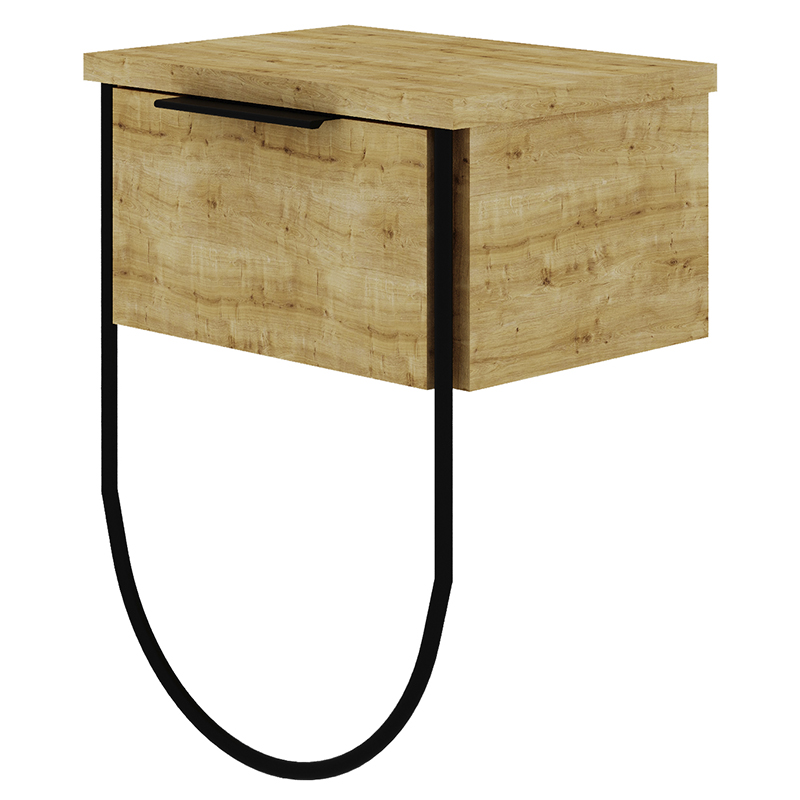 Прикроватная тумба с откидной дверцей из дерева NORFOLK NIGHTSTAND OAK Древесина Черный Прикроватная тумба с откидной дверцей из дерева NORFOLK NIGHTSTAND OAK Древесина Черный в Тюмени | Loft Concept