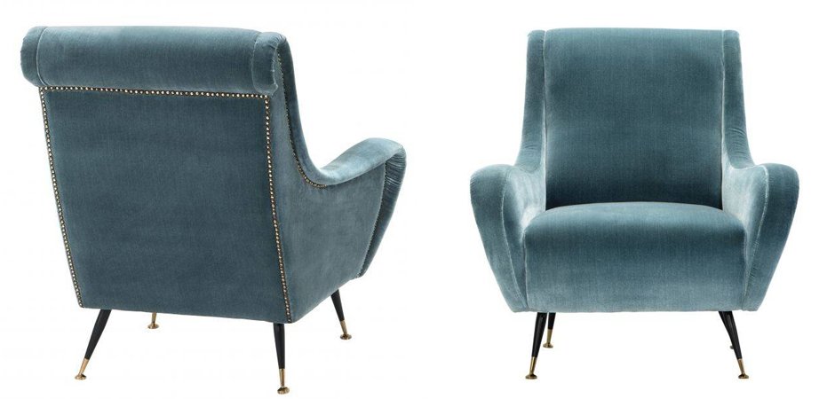 Кресло для гостиной Giardino Chair turquoise бирюзовый вельвет Кресло для гостиной Giardino Chair turquoise бирюзовый вельвет - Loft-Concept в Тюмени