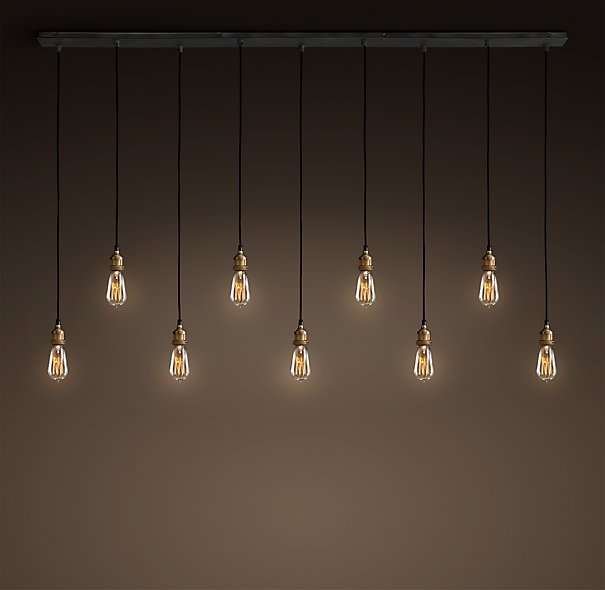Подвесной светильник Loft Industrial Mono 9 Черный Подвесной светильник Loft Industrial Mono 9 Черный в Тюмени | Loft Concept