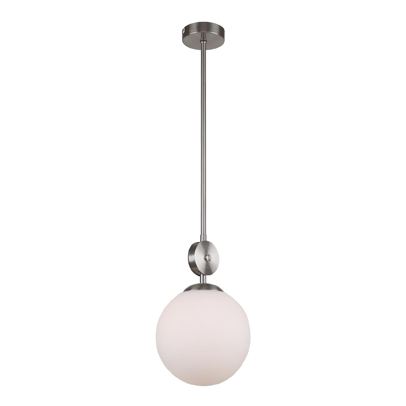Подвесной светильник Kyran Nickel Hanging Lamp Никель Белый Подвесной светильник Kyran Nickel Hanging Lamp Никель Белый в Тюмени | Loft Concept