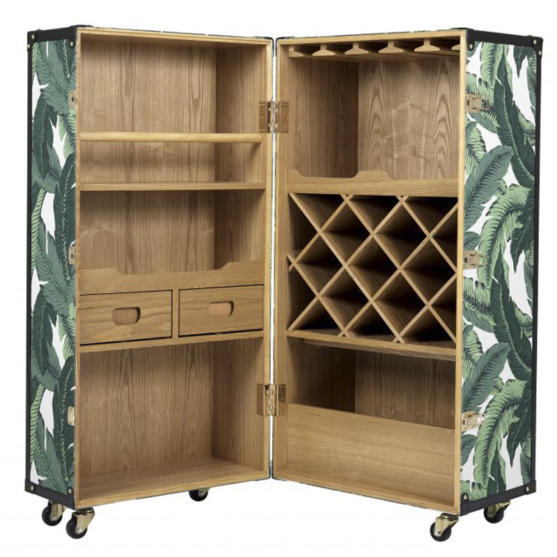 Винный шкаф Eichholtz Wine Cabinet Martini Bianco Tropical Белый Зеленый Древесина Золотой Винный шкаф Eichholtz Wine Cabinet Martini Bianco Tropical Белый Зеленый Древесина Золотой в Тюмени | Loft Concept