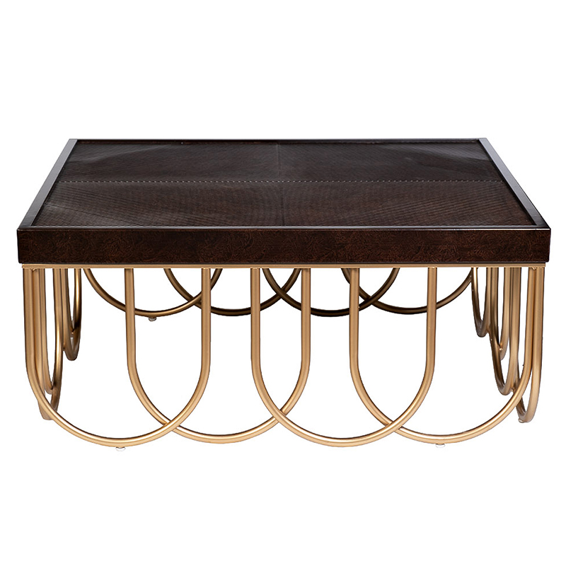 Кофейный стол Cassel Coffee Table Дерево Табак Золотой Кофейный стол Cassel Coffee Table Дерево Табак Золотой в Тюмени | Loft Concept