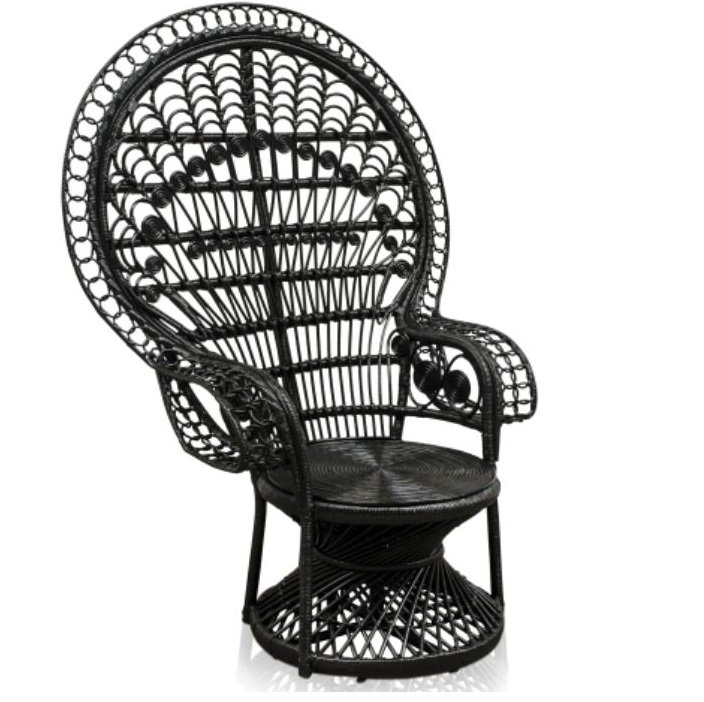PEACOCK CHAIR Кресло Черный PEACOCK CHAIR Кресло Черный в Тюмени | Loft Concept