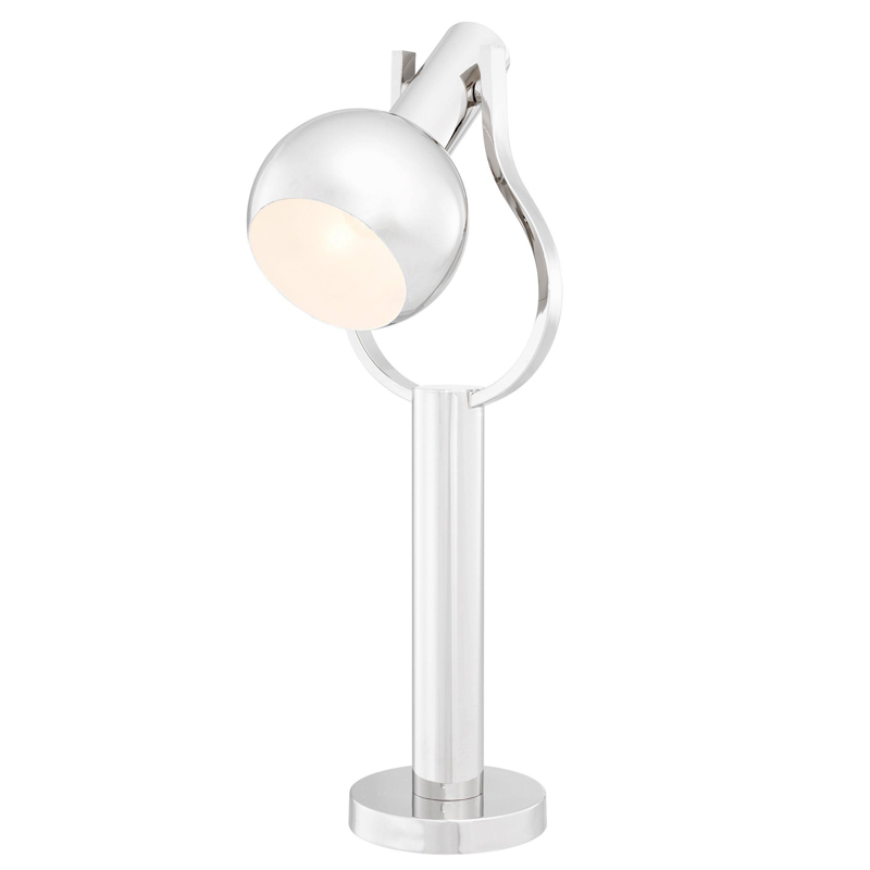 Настольная лампа Eichholtz Table Lamp Jaques Nickel Никель Настольная лампа Eichholtz Table Lamp Jaques Nickel Никель в Тюмени | Loft Concept