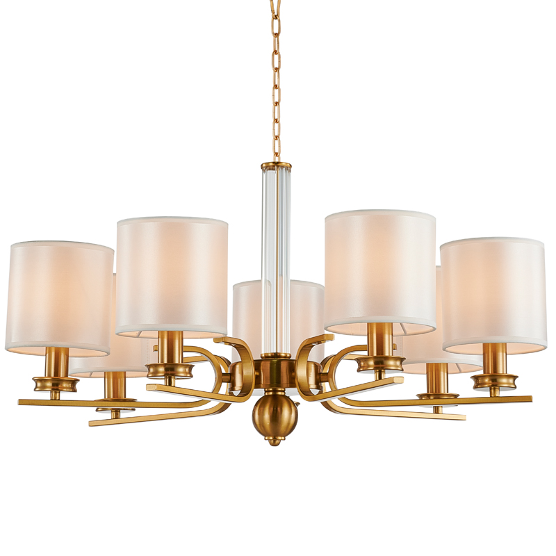 Люстра Armel Chandelier 70 Бронза Прозрачный Белый Люстра Armel Chandelier 70 Бронза Прозрачный Белый в Тюмени | Loft Concept