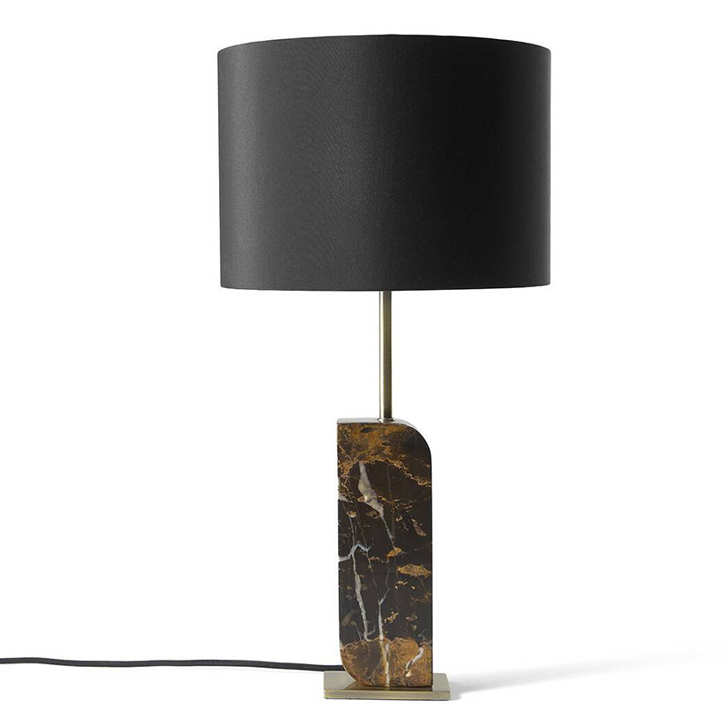 Настольная лампа Franca Marble Stand Черный Латунь Настольная лампа Franca Marble Stand Черный Латунь в Тюмени | Loft Concept