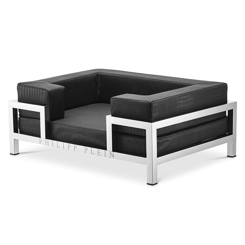 Лежанка для домашних животных Philipp Plein Dogbed High Conic Limited L Черный Серебряный Лежанка для домашних животных Philipp Plein Dogbed High Conic Limited L Черный Серебряный в Тюмени | Loft Concept