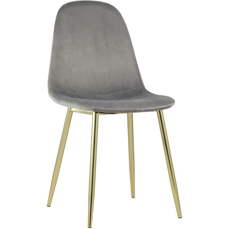Стул Archie Chair Серый велюр Золотые ножки Серый Золотой Стул Archie Chair Серый велюр Золотые ножки Серый Золотой в Тюмени | Loft Concept