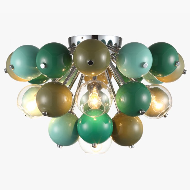 Потолочная люстра Green Ceads Ceiling lamp Зеленый Оливковый Потолочная люстра Green Ceads Ceiling lamp Зеленый Оливковый в Тюмени | Loft Concept