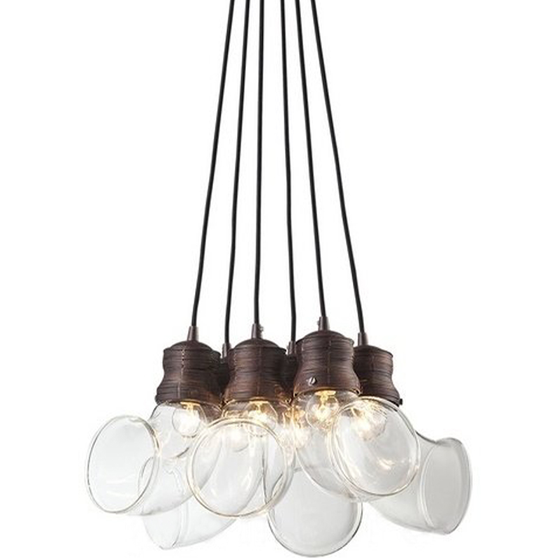 Светильник Glass Horn Pendant 6 Коричневый Светильник Glass Horn Pendant 6 Коричневый в Тюмени | Loft Concept
