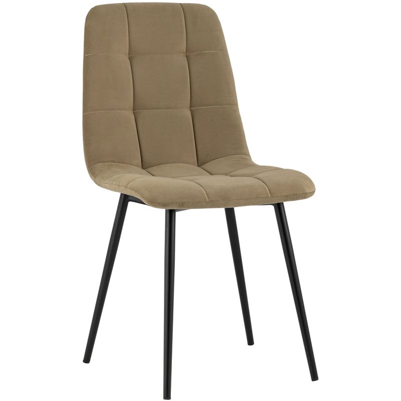 Стул NANCY S-2 Chair Коричневый Велюр Коричневый Черный Стул NANCY S-2 Chair Коричневый Велюр Коричневый Черный в Тюмени | Loft Concept