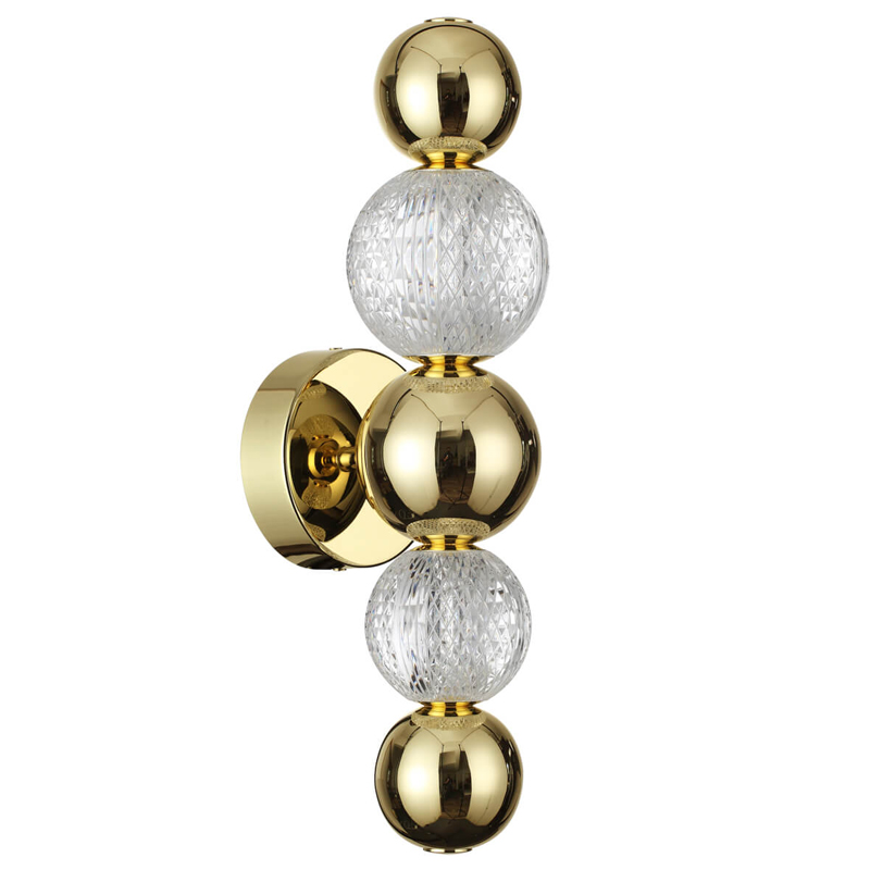 Светодиодное бра Crystal Globule Золото Золотой Прозрачный Светодиодное бра Crystal Globule Золото Золотой Прозрачный в Тюмени | Loft Concept