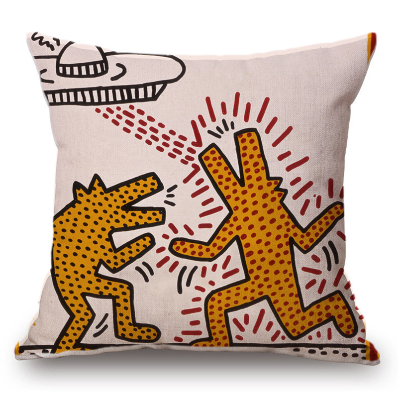 Подушка Keith Haring 9 Мульти Подушка Keith Haring 9 Мульти в Тюмени | Loft Concept
