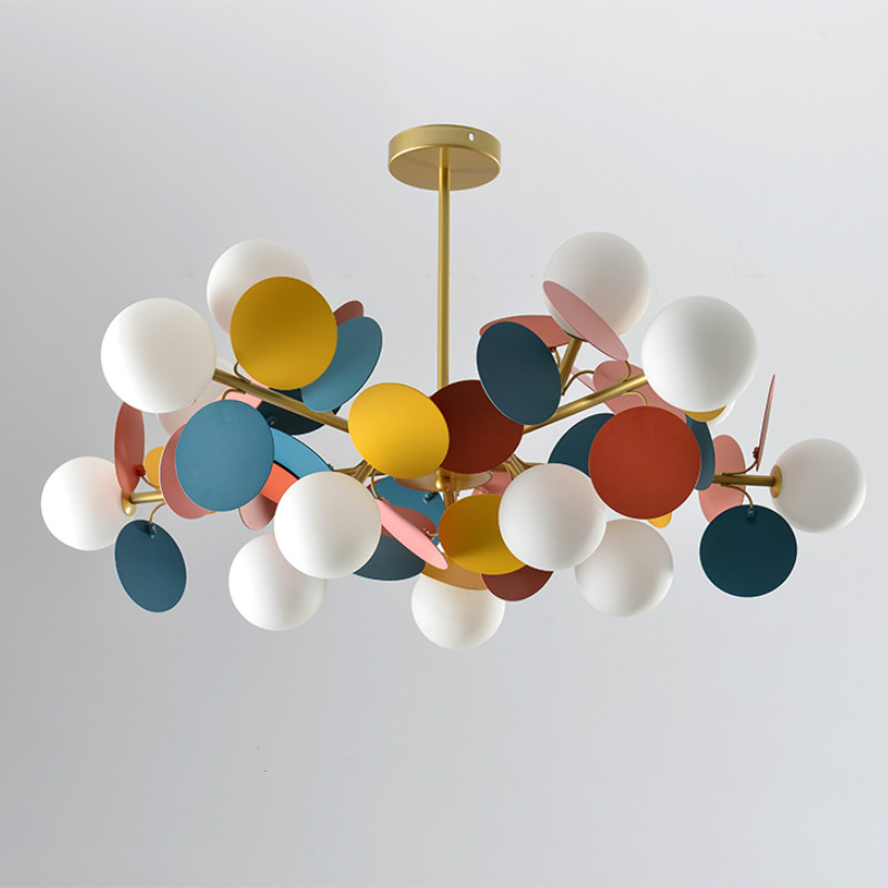 Люстра MATISSE Chandelier multicolor Золотой Белый Мульти Люстра MATISSE Chandelier multicolor Золотой Белый Мульти в Тюмени | Loft Concept