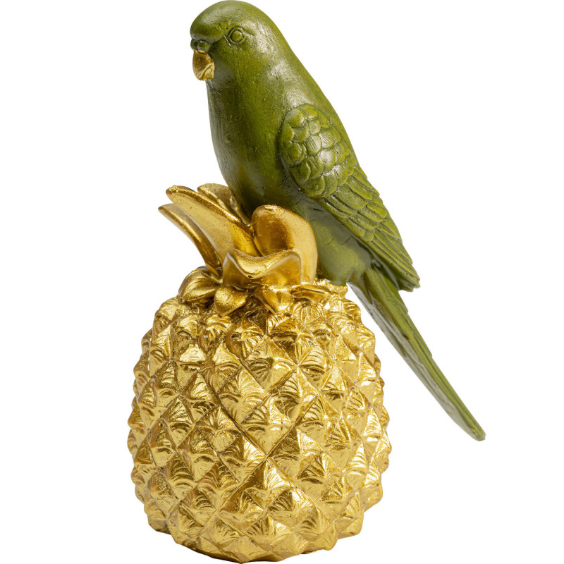 Статуэтка Green Parrot on a Pineapple Зеленый Золотой Статуэтка Green Parrot on a Pineapple Зеленый Золотой в Тюмени | Loft Concept